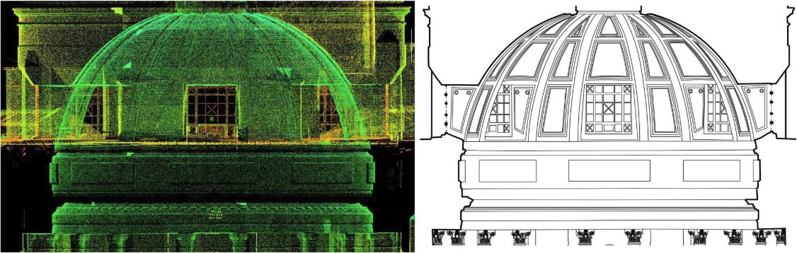 Four Courts Scan to Drawing